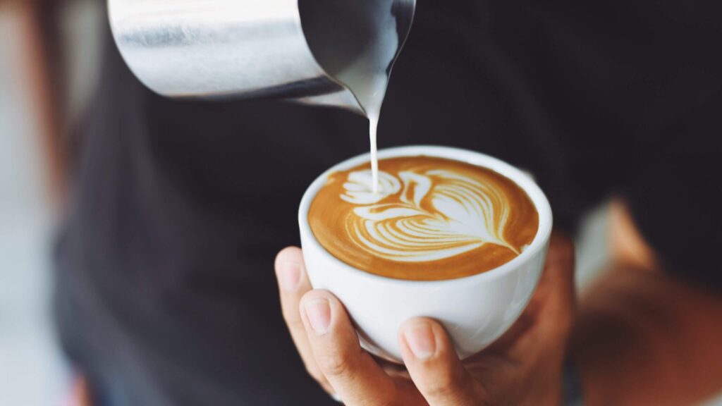 Cappuccino z latte art